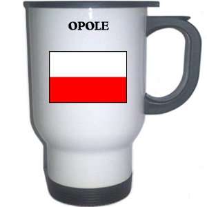  Poland   OPOLE White Stainless Steel Mug Everything 