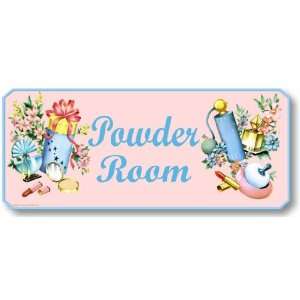  Item 3164 Retro Pink Powder Room Fifties Style Plaque 