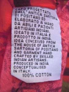 Italian Design   Antica Sartoria   Cotton Shift Cover up   Great 