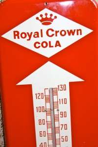 RC COLA ROYAL CROWN COLA THERMOMETER VINTAGE SIGN  