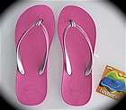 Havaianas TOP MIX Hot Pink Flip Flop Sandals US 7/8  