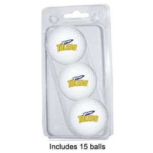  Toledo Rockets (University Of) NCAA 15 Golf Ball Pack 