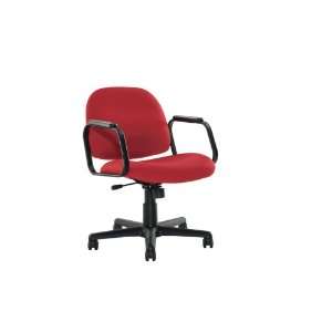  Izzy Overture Chair, Mid Back, w/ Arms (Black Fabric 