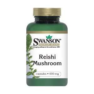 Reishi Mushroom 600 mg 120 Caps by Swanson Premium