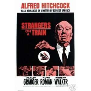   Strangers on a Train Movie Poster Alfred Hitchcock 9
