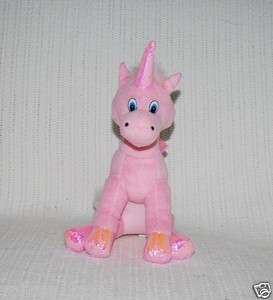 NEW* PINK UNICORN (HORSE WITH SINGLE HORN) SOFT STUFFED TOY 20cm 