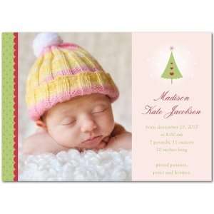   Birth Announcements   Holiday Sprout Chenille By Nancy Kubo Baby