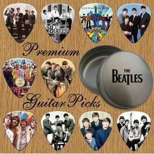  The Beatles (B&W) Premium Guitar Picks X 10 In Tin (0 
