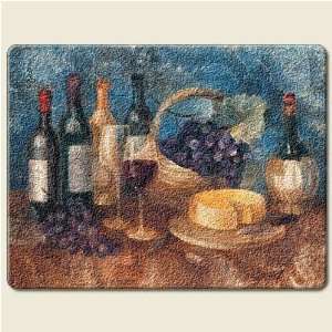  Wine and Cheese Tuscan French Italian Tempered Glass 15 