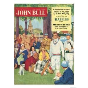  John Bull, Cricket Magazine, UK, 1950 Giclee Poster Print 