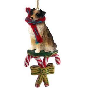  Candy Cane Brown Australian Shepherd Christmas Ornament 