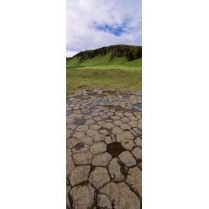 Cobblestone and Water in the Landscape, Kirkiubaeiarklaustur, Iceland 