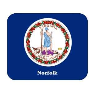  US State Flag   Norfolk, Virginia (VA) Mouse Pad 