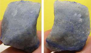   50g Brazil Natural Raw Rough Uncut Blue Quartz Crystal Specimen  