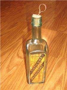 Antique CUTICURA RESOLVENT Bottle w/ Cloughs Corkscrew Circa 1884 PD 