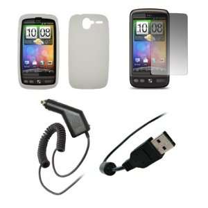   Car Charger + USB Data Sync Charge Cable for HTC Desire Electronics