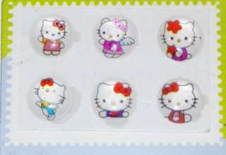 Apple iPhone / iPad / iPod / iTouch Hello Kitty 6 pcs Home Button 