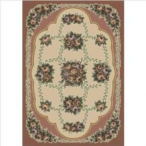  Signature Carved Clarabelle Opal Coral Antique Rug Size 5 