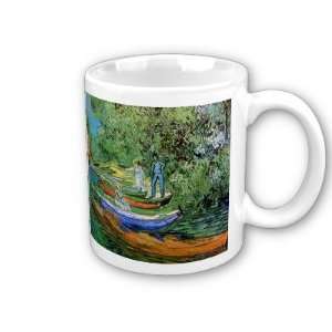  Bank on the Oise at Auvers by Vincent Van Gogh Coffee Cup 