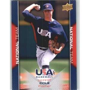  Card # USA 8 Gerrit Cole Rookie / Prospect Team USA   National 