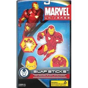  Marvel Slap Sticks Iron Man Reusbale Gel Stickers, 5 Inch 