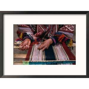  Traditionally Dressed Weaver Working, Pisac, Cuzco, Peru 