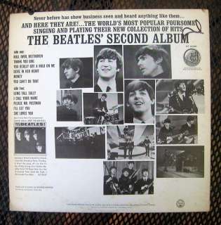 THE BEATLES “SECOND ALBUM” ST 2080 #3 BLACK COLOR BAND (1964) LP 