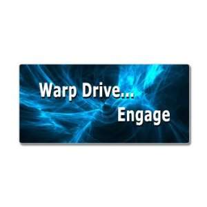 Warp Drive Engage   Star Trek   Window Bumper Sticker