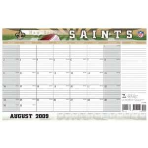  New Orleans Saints 11x17 Academic Desk Calendar (August 