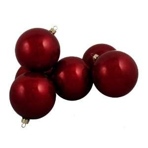 Club Pack of 16 Rudolph Red Glitter Glass Ball Christmas Ornaments 4 
