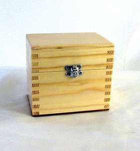 Natural Wood Jewelry/Hobby Box w/ 5 Compartments  