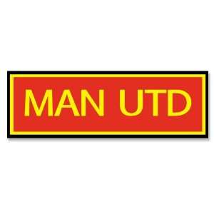 Man UTD (Manchester United) Bumper Sticker