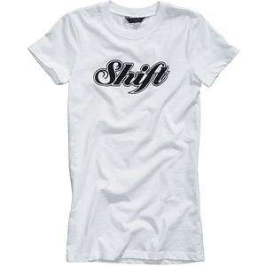  Shift Racing Womens Core T Shirt   Medium/White 