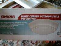 Simkar Octagon white curved fluorescent light fixture  