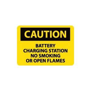  OSHA CAUTION Battery Charging Station No Smoking Or Open 