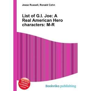  List of G.I. Joe A Real American Hero characters M R 