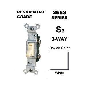  Leviton 2653 2W 15 Amp 3 Way Toggle Switch Residential 
