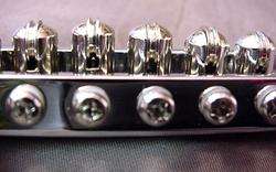 OLD STYLE ROLLER BRIDGE AND STUDS FOR ELECTRIC GUITAR  