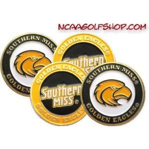   Southern Miss Golden Eagles Golf Ball Markers