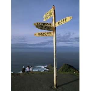  World Sign, Cape Reinga, Northland, North Island, New 
