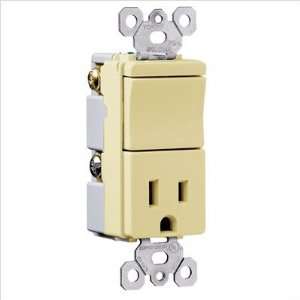 TradeMaster Decorator One Single Pole Switch and One Single Outlet in 