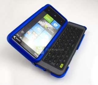 BLUE Rubberized Phone Cover Case for HTC Arrive 7 Pro  