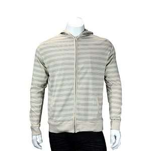  Double Striped Hoody Natural. Size MD