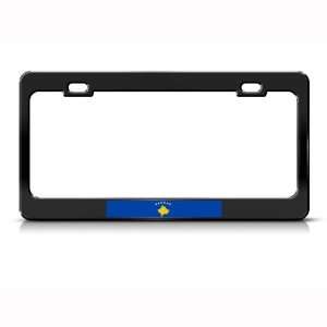  Kosova Kosovo Flag Country Metal license plate frame Tag 