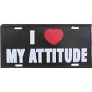   Love My Attitude License Plates Plate Tags Tag auto vehicle car front