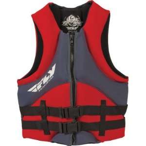  Fly Racing Mens Neoprene Life Vests Gray/Red Sports 
