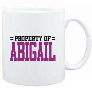 Mug White  Property of Abigail  Female Names  Sports 