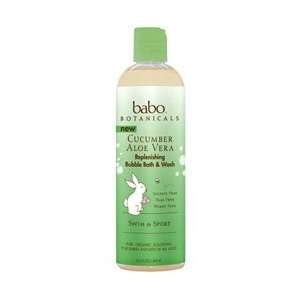 Babo Botanicals Cucumber Aloe Vera Replenishing Bubble Bath & Wash 