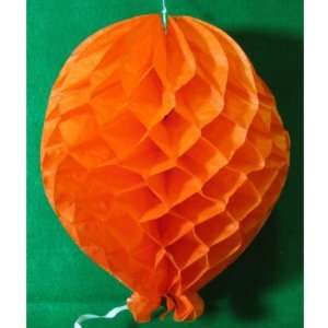   12 Inch Orange Tissue Balloon Decorations Case Pack 24