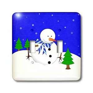   and Baby Pine Tree Blue   Light Switch Covers   double toggle switch